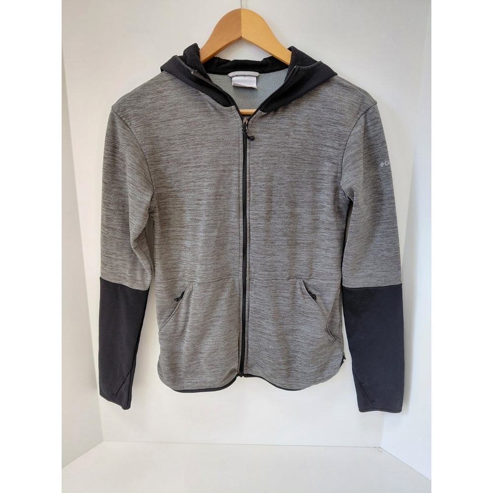 Columbia Rosemont Station II Fleece Full Zip Gray Black Hoodie Women's Size XS